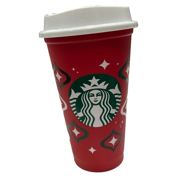 NWOT 2023 Starbucks Red reusable holiday‎ cup Never used - Picture 1 of 8